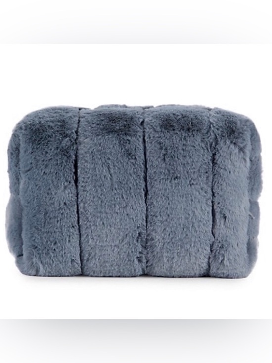 mytagalongs Handbags - Periwinkle quilted faux fur cosmetic pouch
